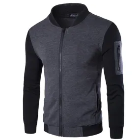 1 Pc Men's Fit Body Fleece Jacket-Grey