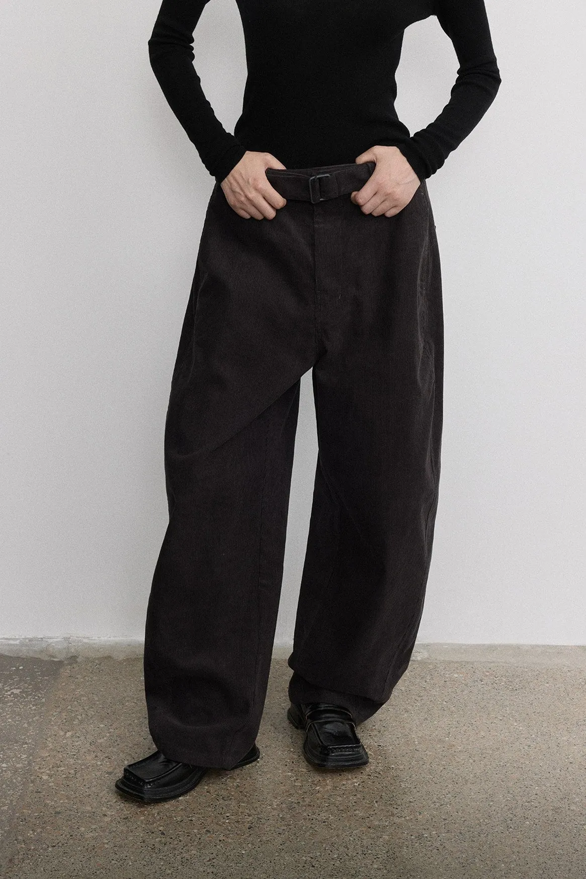 100% cotton curve shaped corduroy pants | 3 color