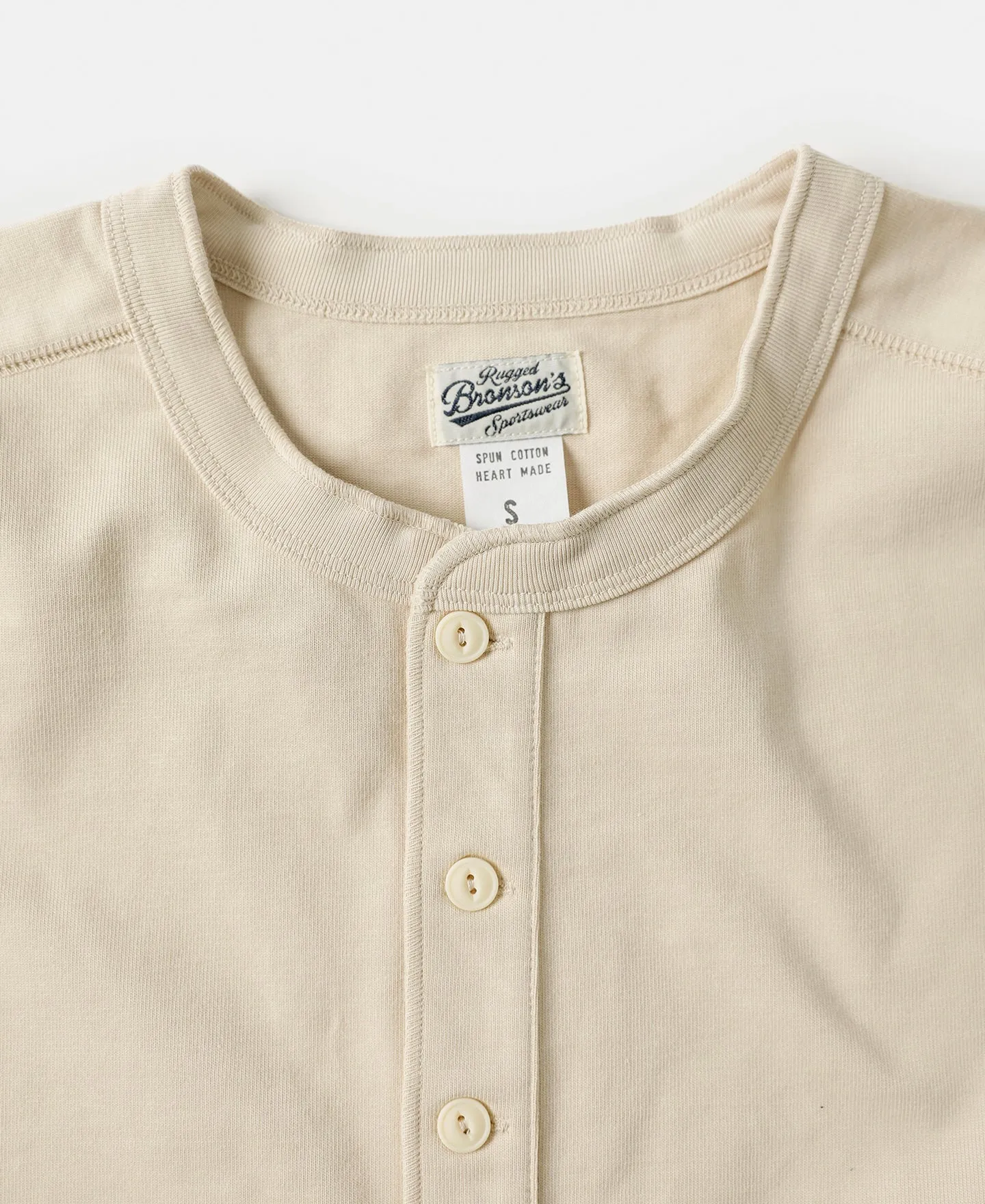 10.6 oz Cotton Short Sleeve Henley T-Shirt - Apricot