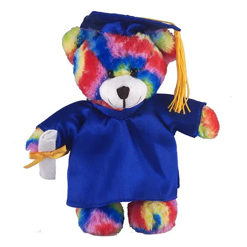 12" Graduation Teddy Bear plush 2024 Tye Dye