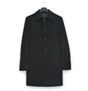 1990s Tailored Car Coat in Melton Wool