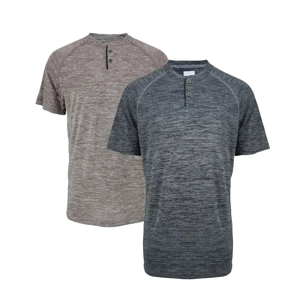 2 Pack Men's Henley Shirts