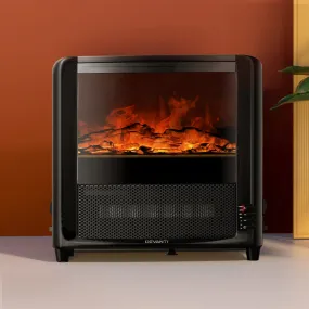 2000W Electric Fireplace Heater, 3D Flame, Timer - Devanti