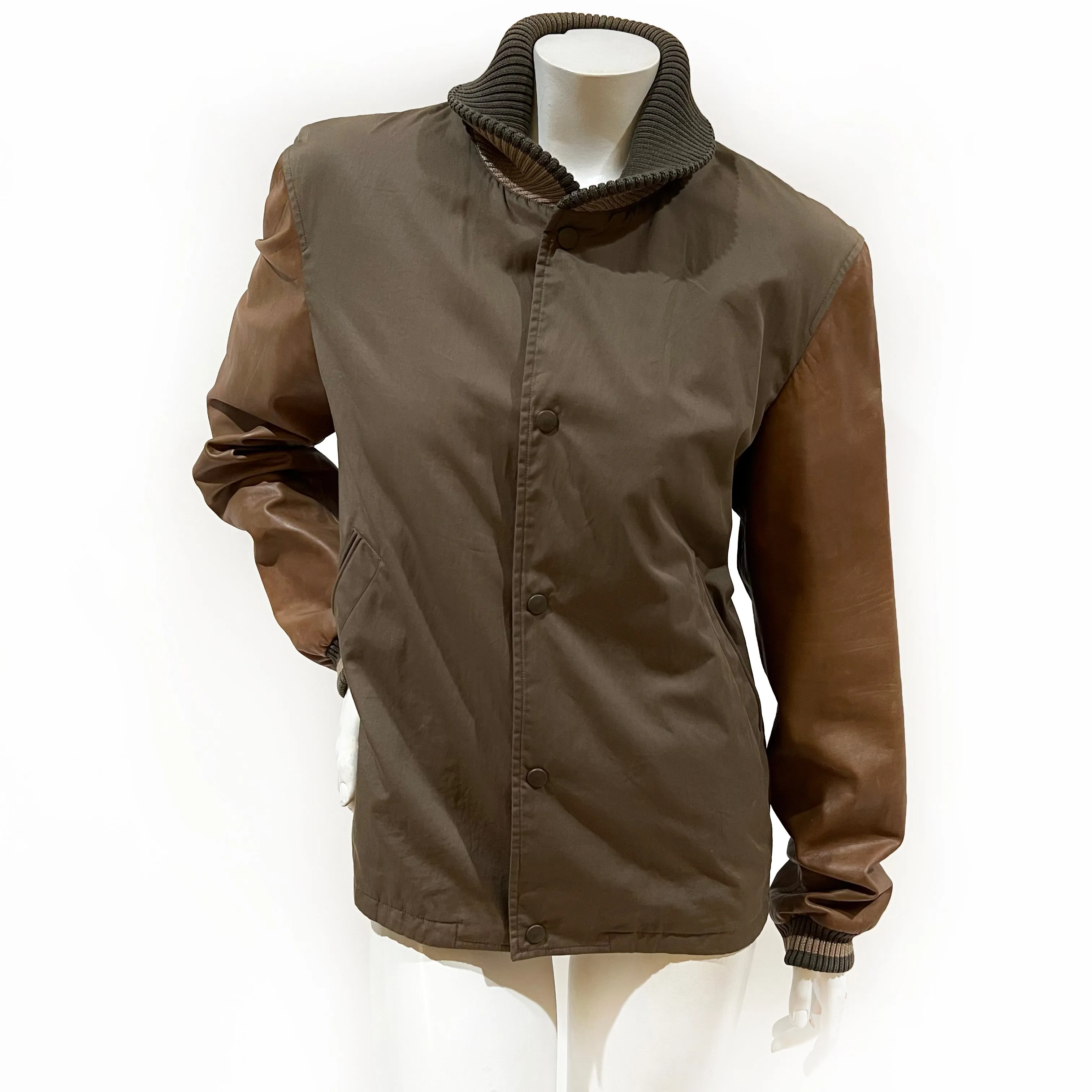 2010 Men's Olive Green Bomber Jacket