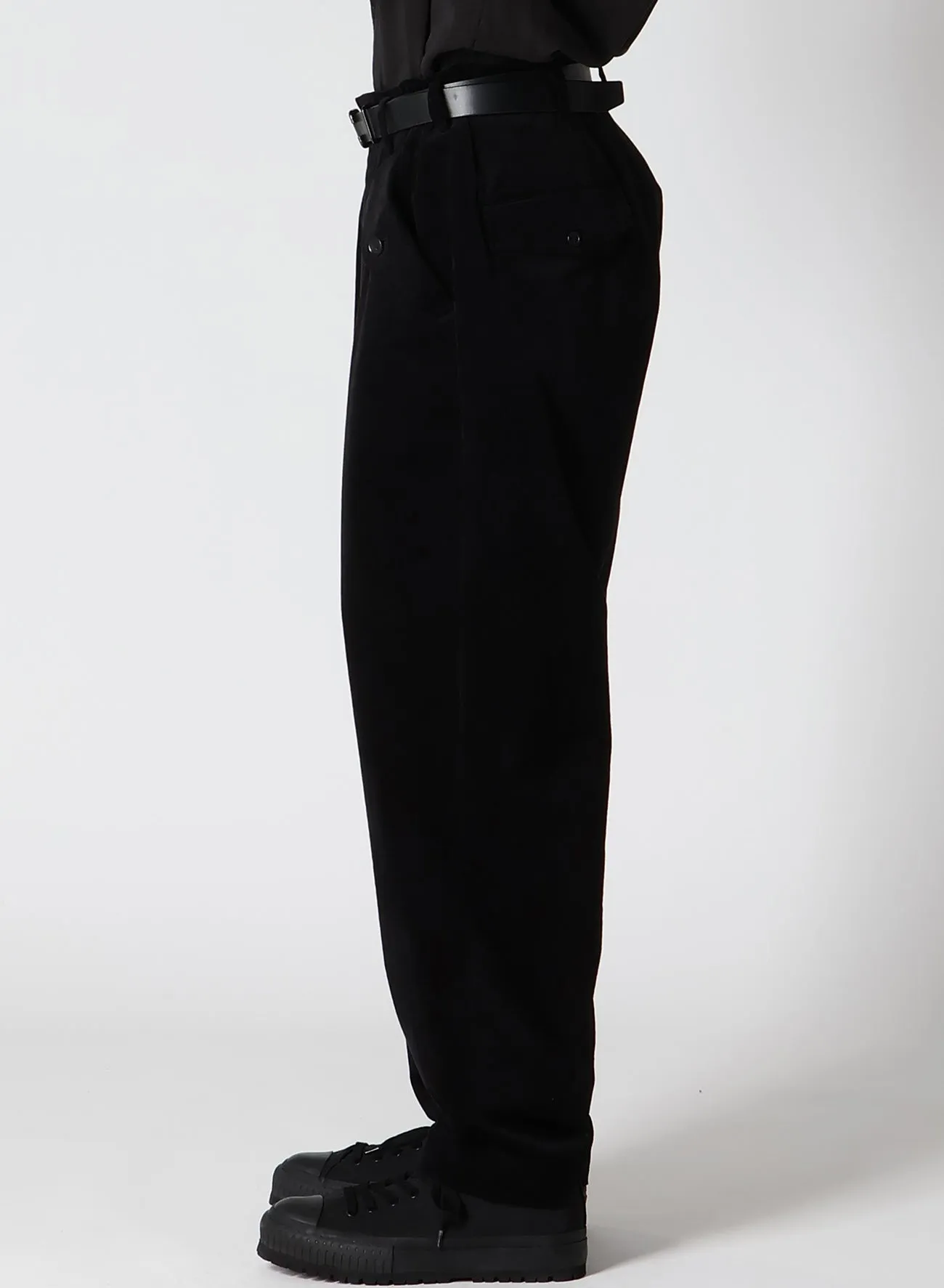 50C VELVET TUCK PANTS