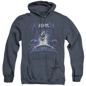 AC/DC Ballbreaker Heather Mens Hoodie Navy Blue