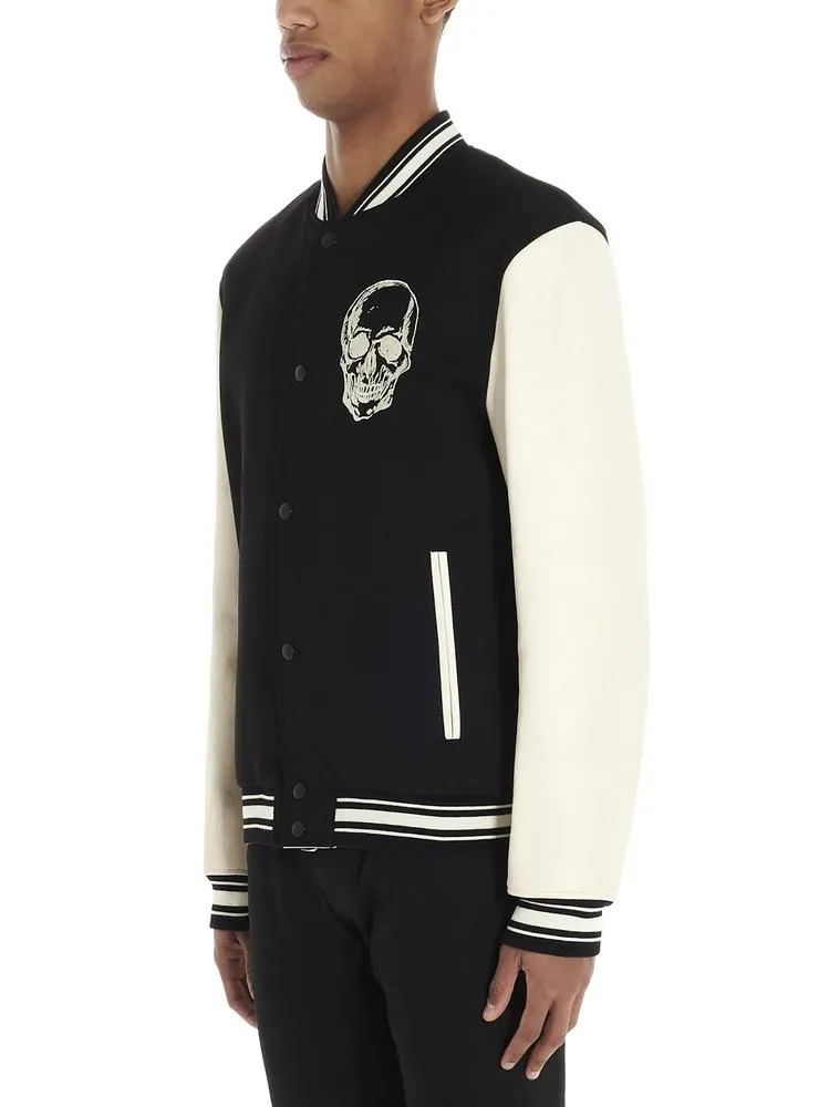 Alexander McQueen Skull Print Bomber Jacket