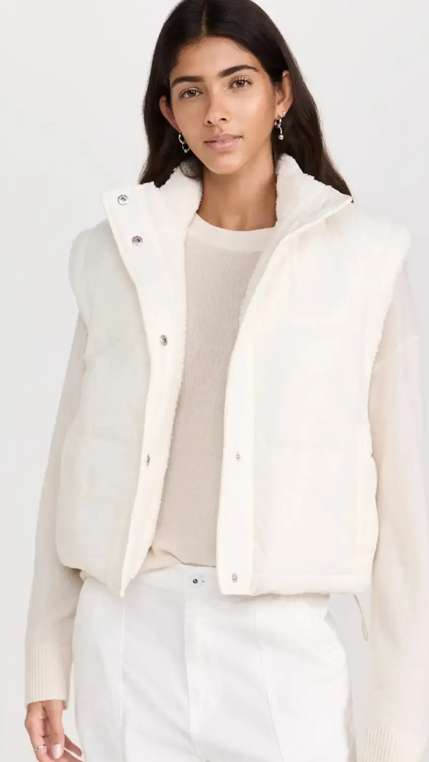 Alicia | Sherpa Puffer Vest