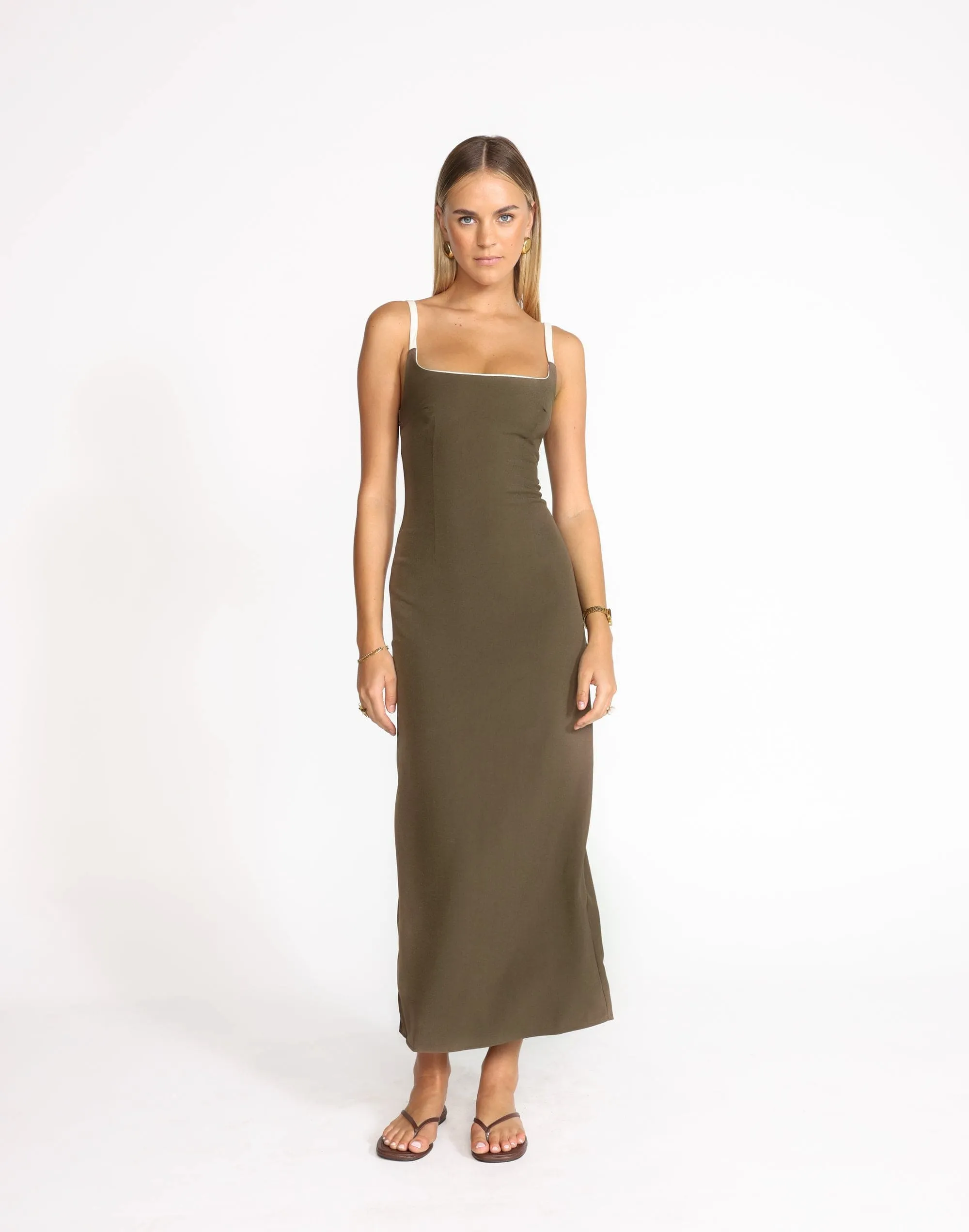 Alistair Maxi Dress (Coffee)