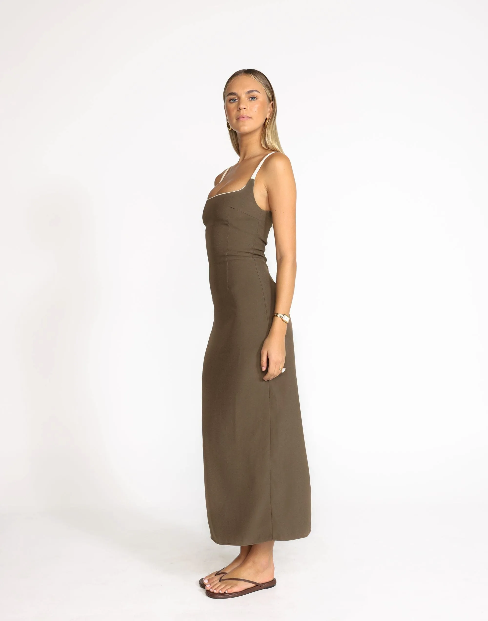 Alistair Maxi Dress (Coffee)