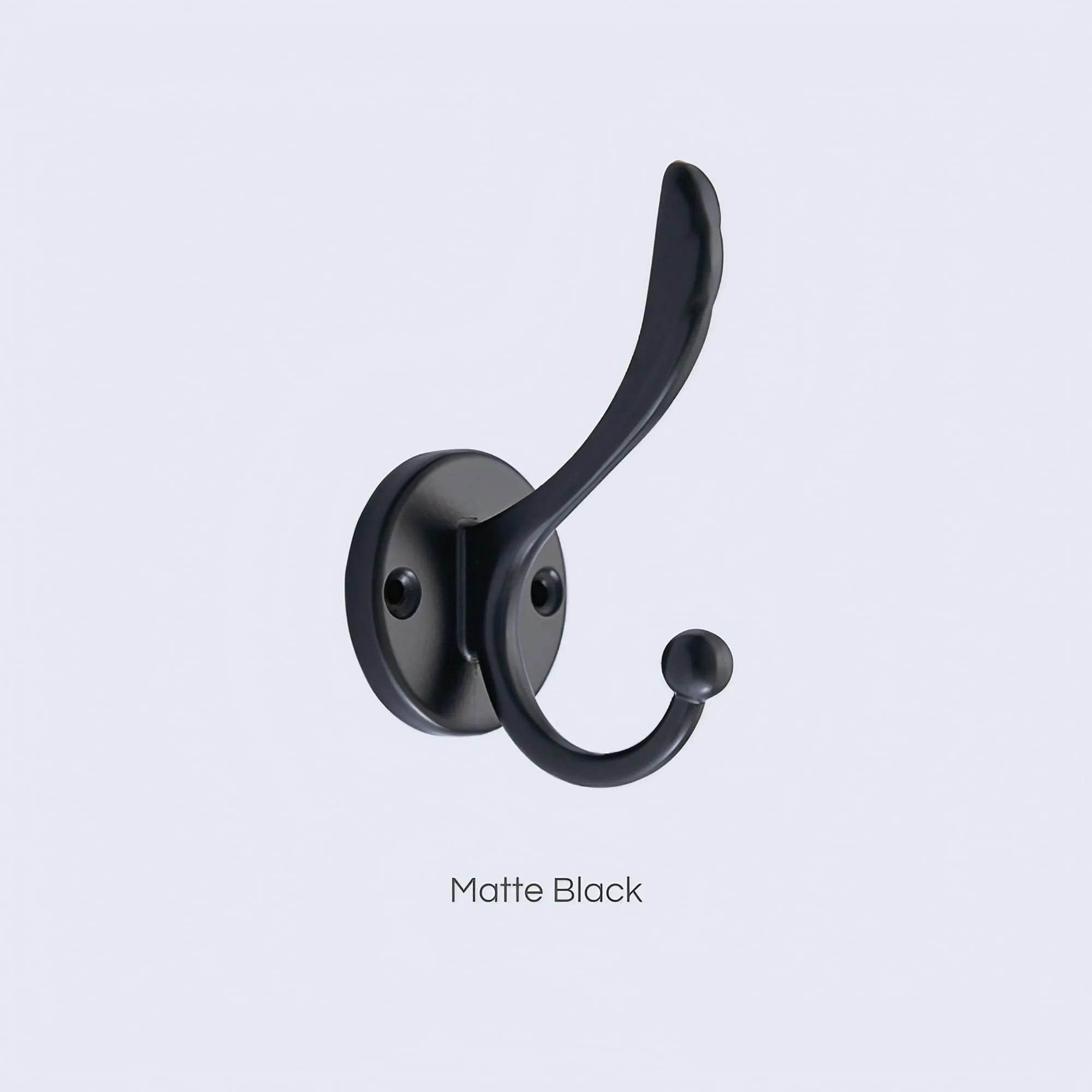 Aluminum Matte Black Hat Hooks For Wall