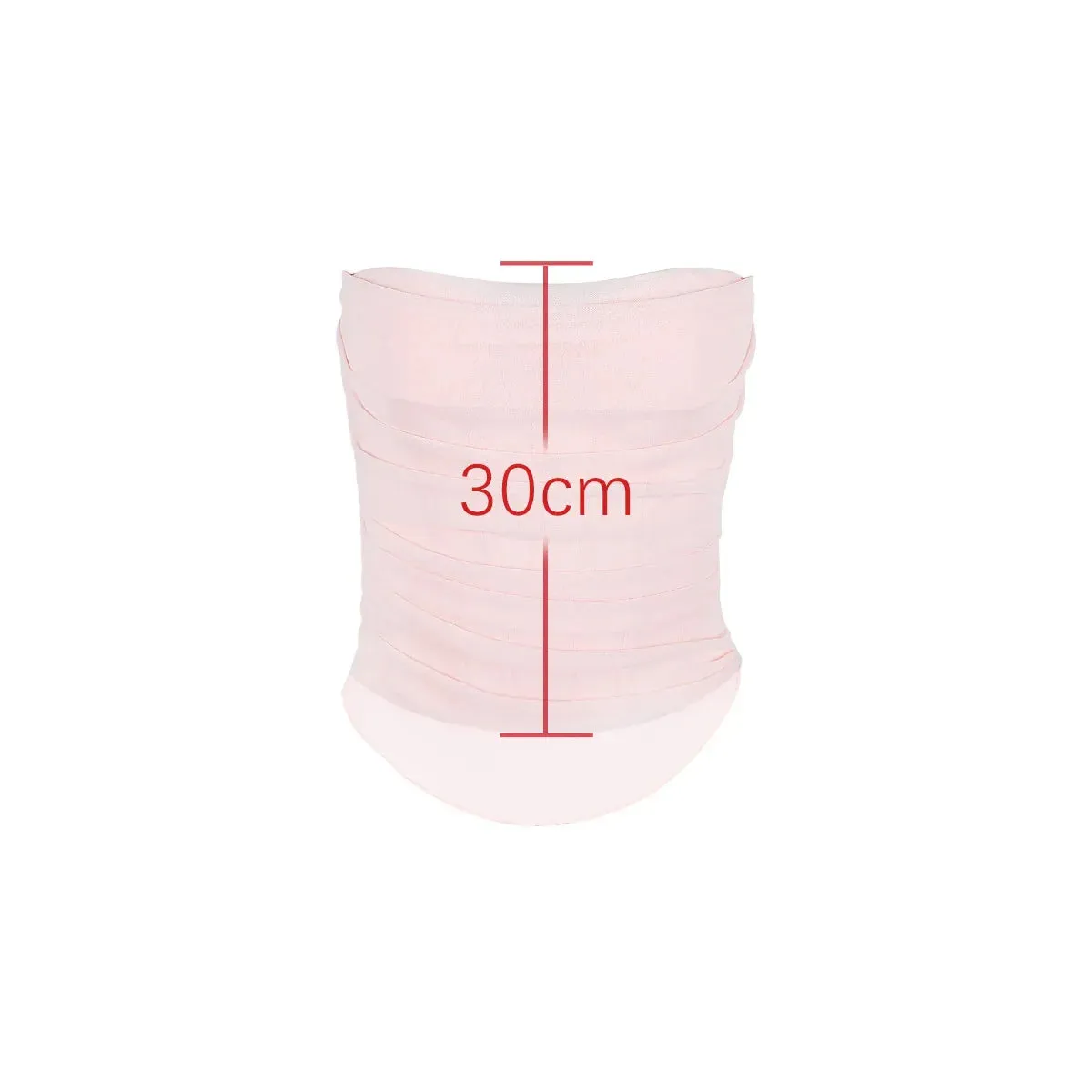 Amozae Summer strapless Bodycon Cropped Tops Elegant Pink Mesh Corset Top Sexy casual Holiday Party Women's Clothing