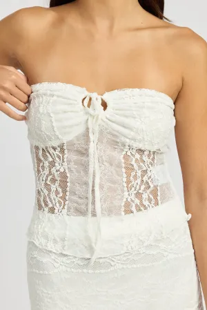 Angelic Drift Tube Top Ivory