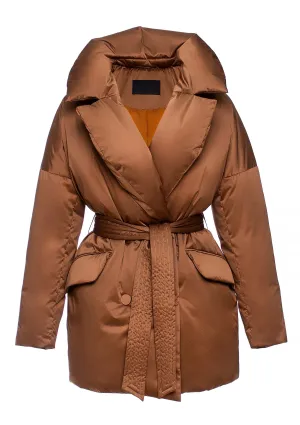 Aria Premium Down Fill Belted Jacket