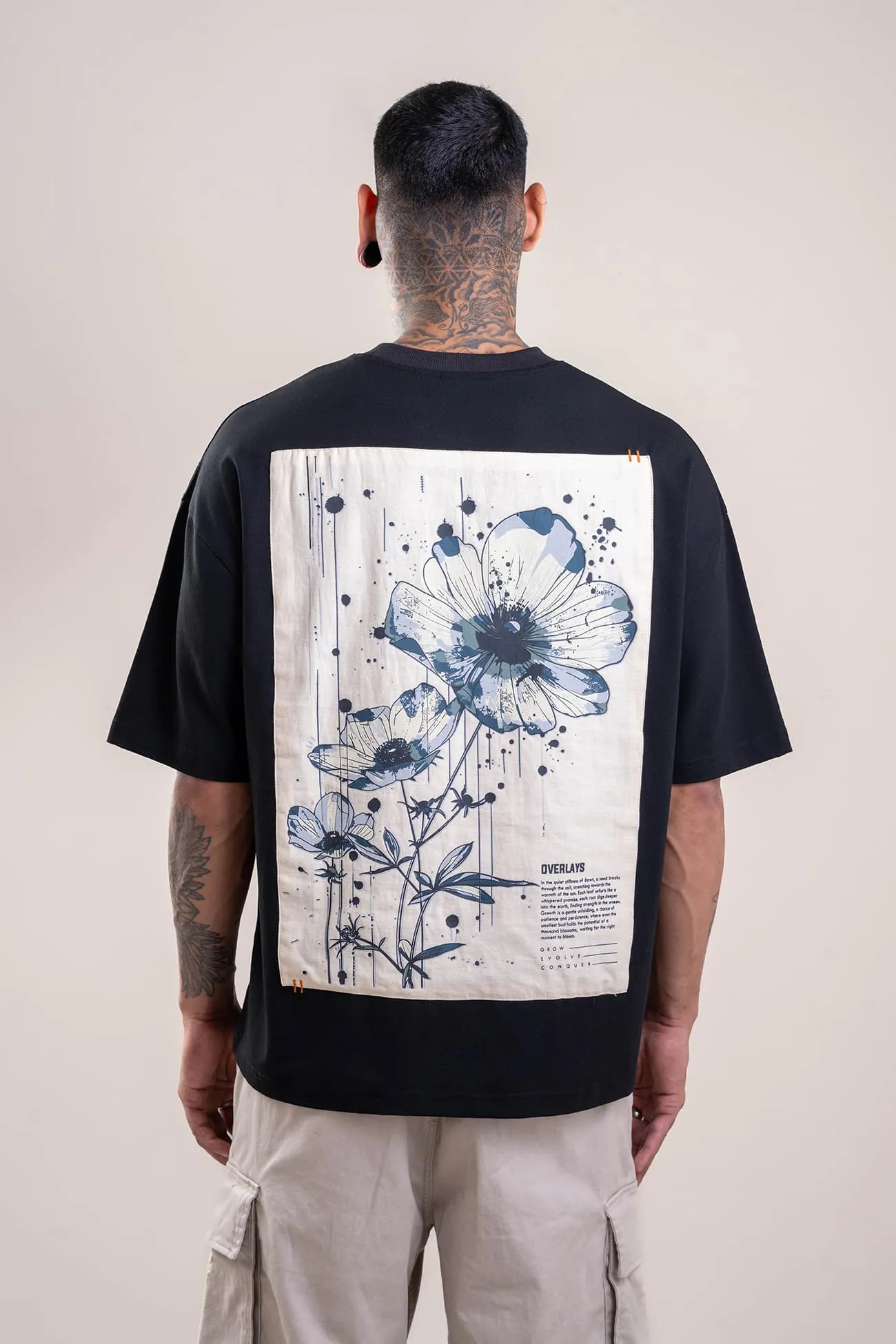 Aster Oversized Patchwork T-shirt - Ultra Soft