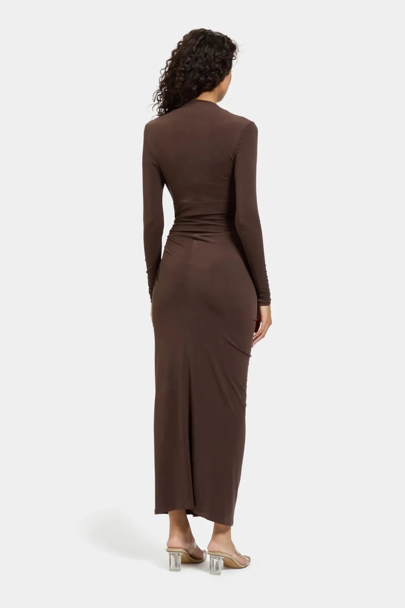 Athena Dress  in Chocolate