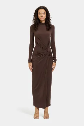 Athena Dress  in Chocolate