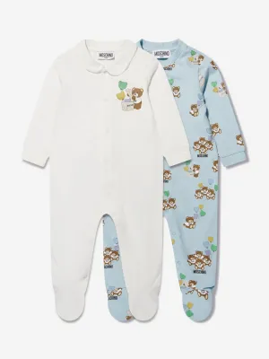 Baby Boys Babygrows Gift Set in Blue