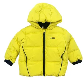 Baby Boys Yellow Puffer Coat