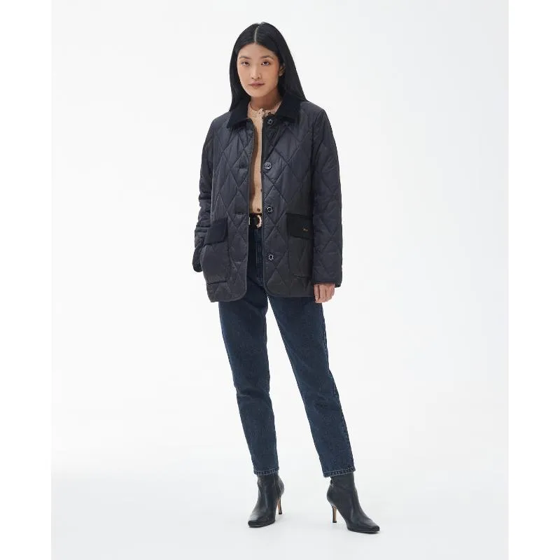 Barbour Bragar Ladies Quilted Jacket - Black/Ancient