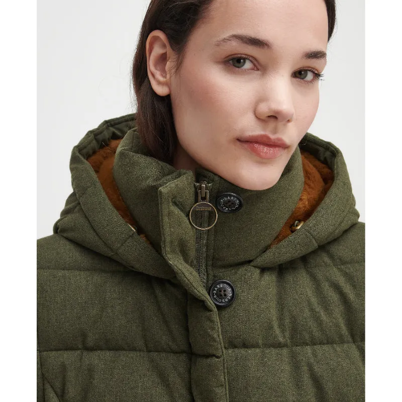 Barbour Camellia Puffer Ladies Jacket - Olive