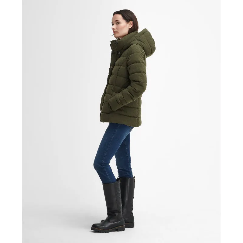 Barbour Camellia Puffer Ladies Jacket - Olive