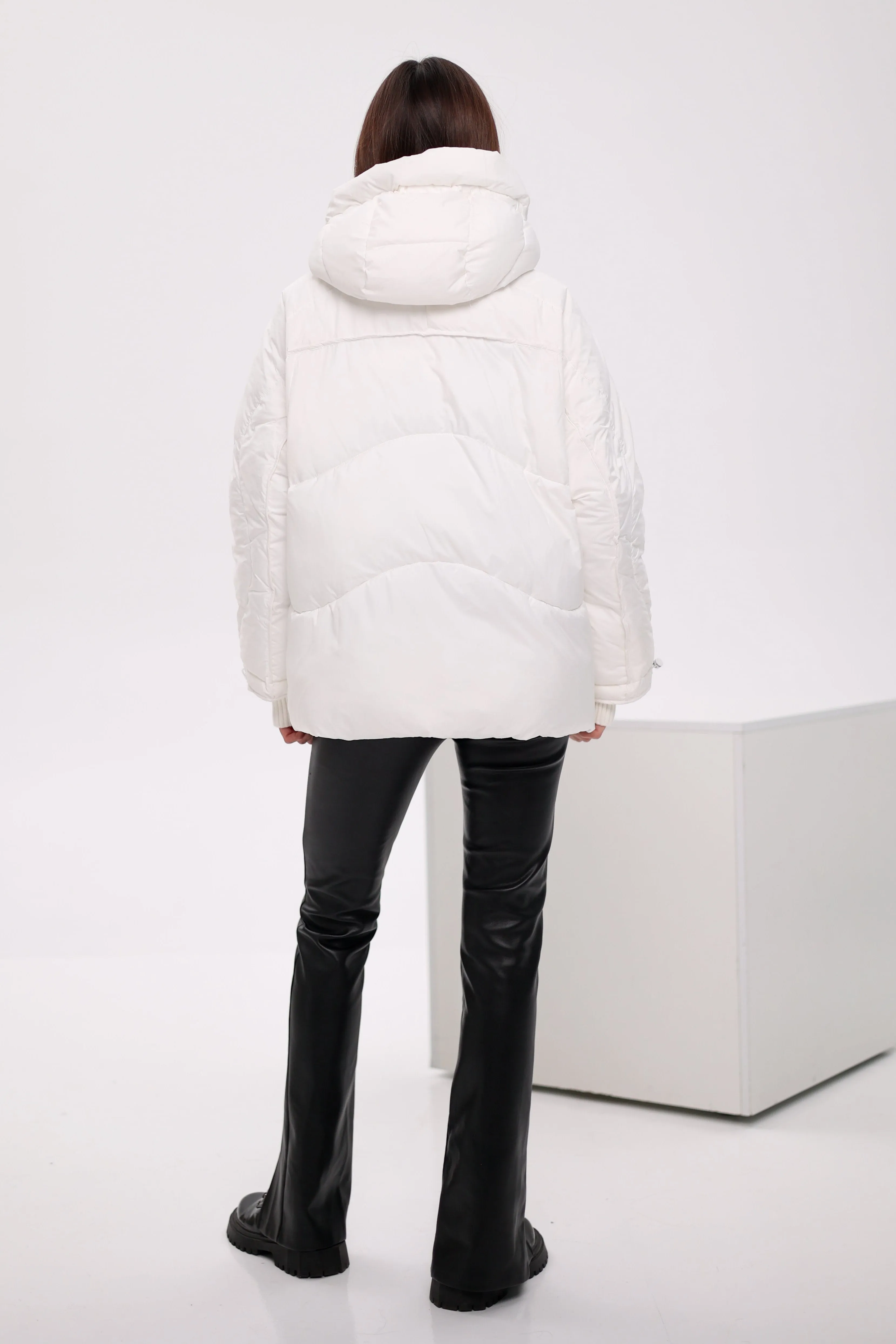 Bio Down Puffer Jacket in White