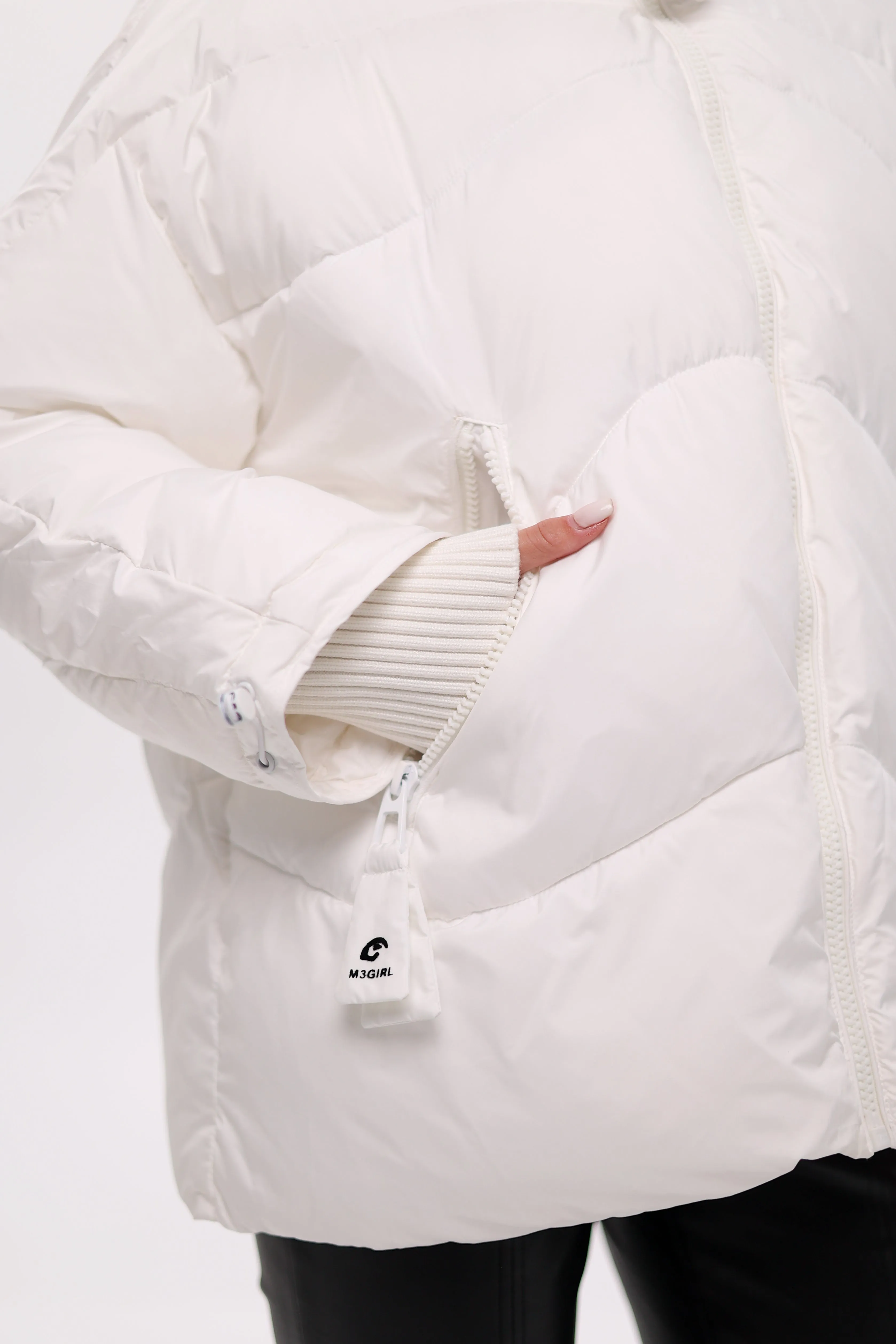 Bio Down Puffer Jacket in White