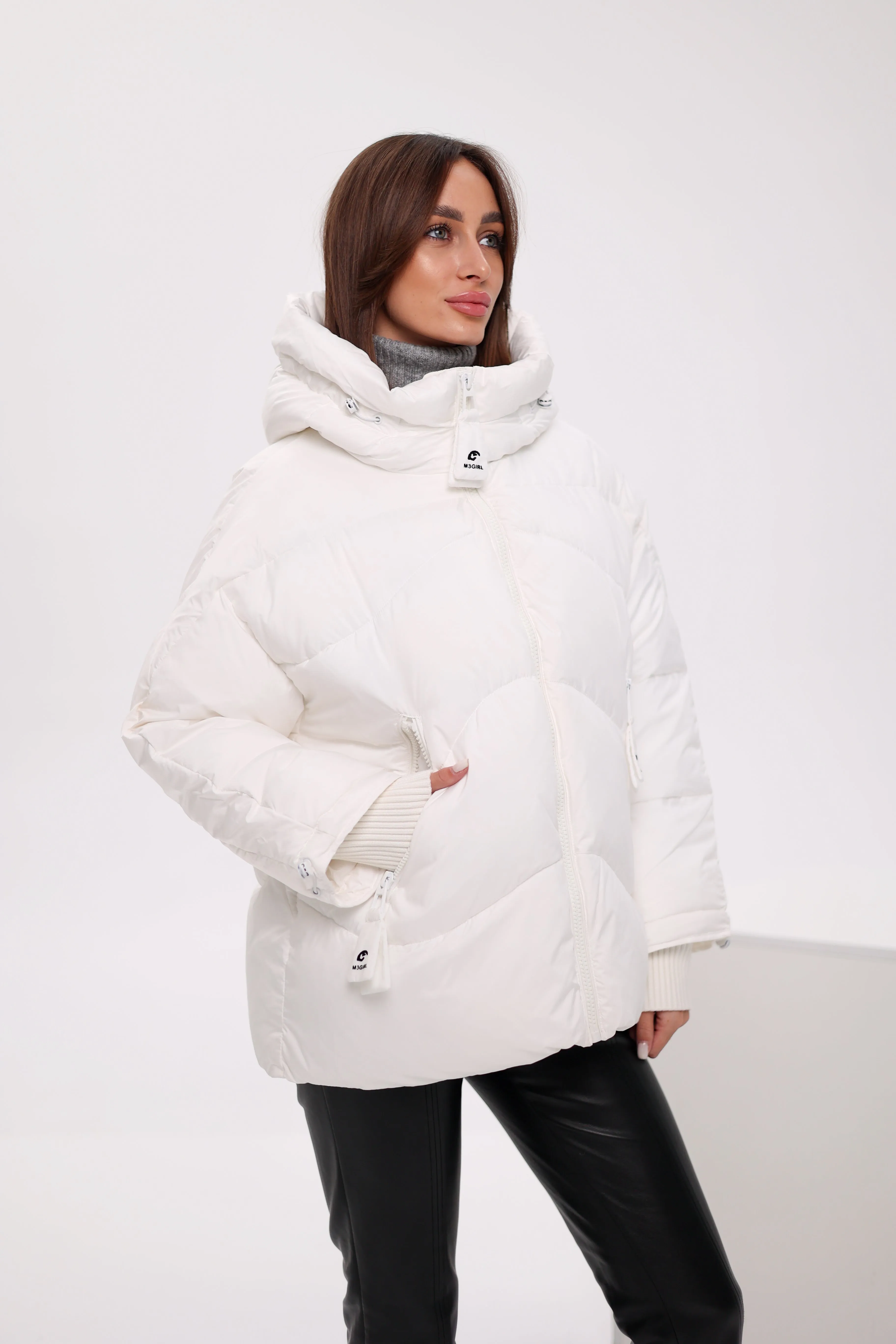 Bio Down Puffer Jacket in White