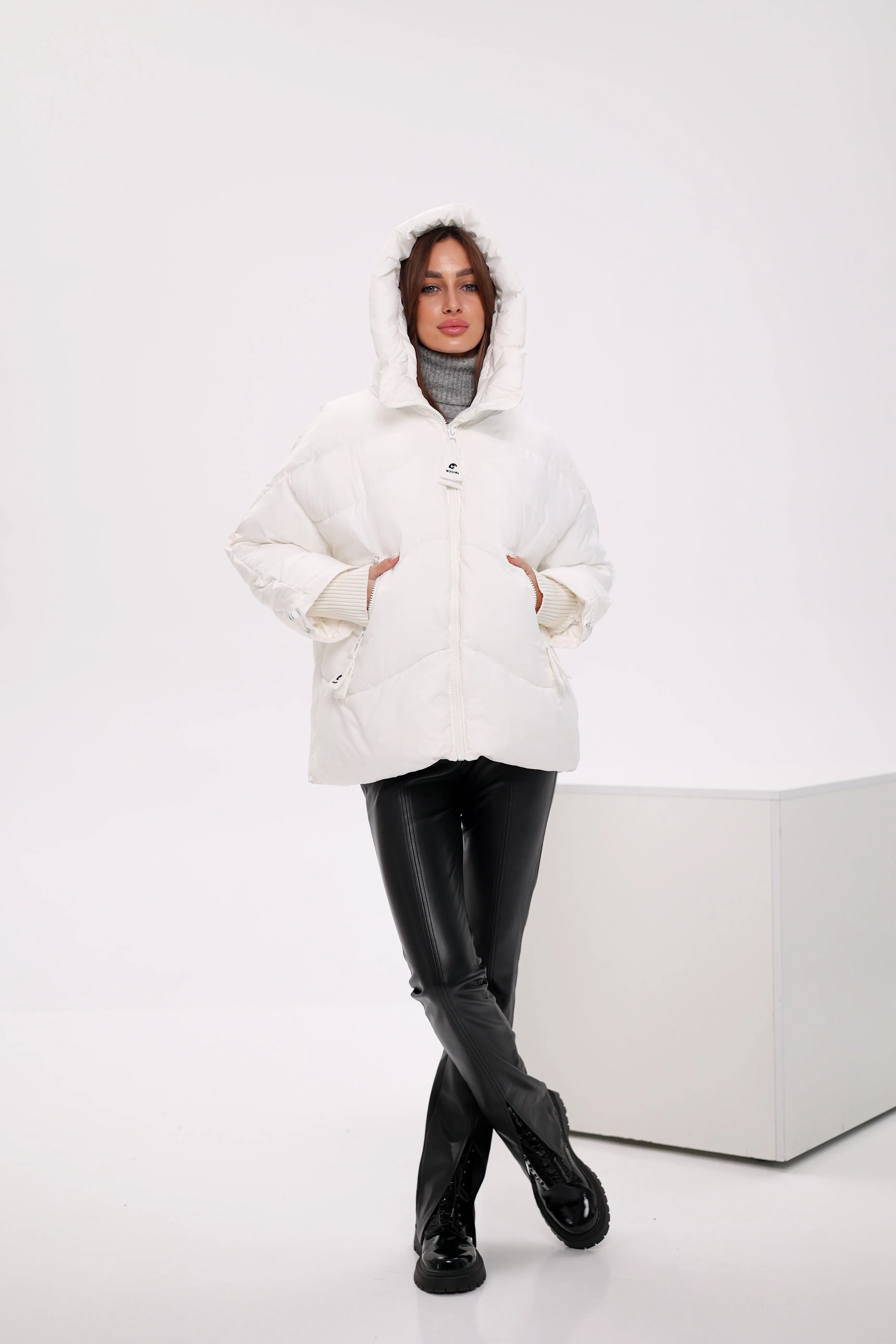 Bio Down Puffer Jacket in White