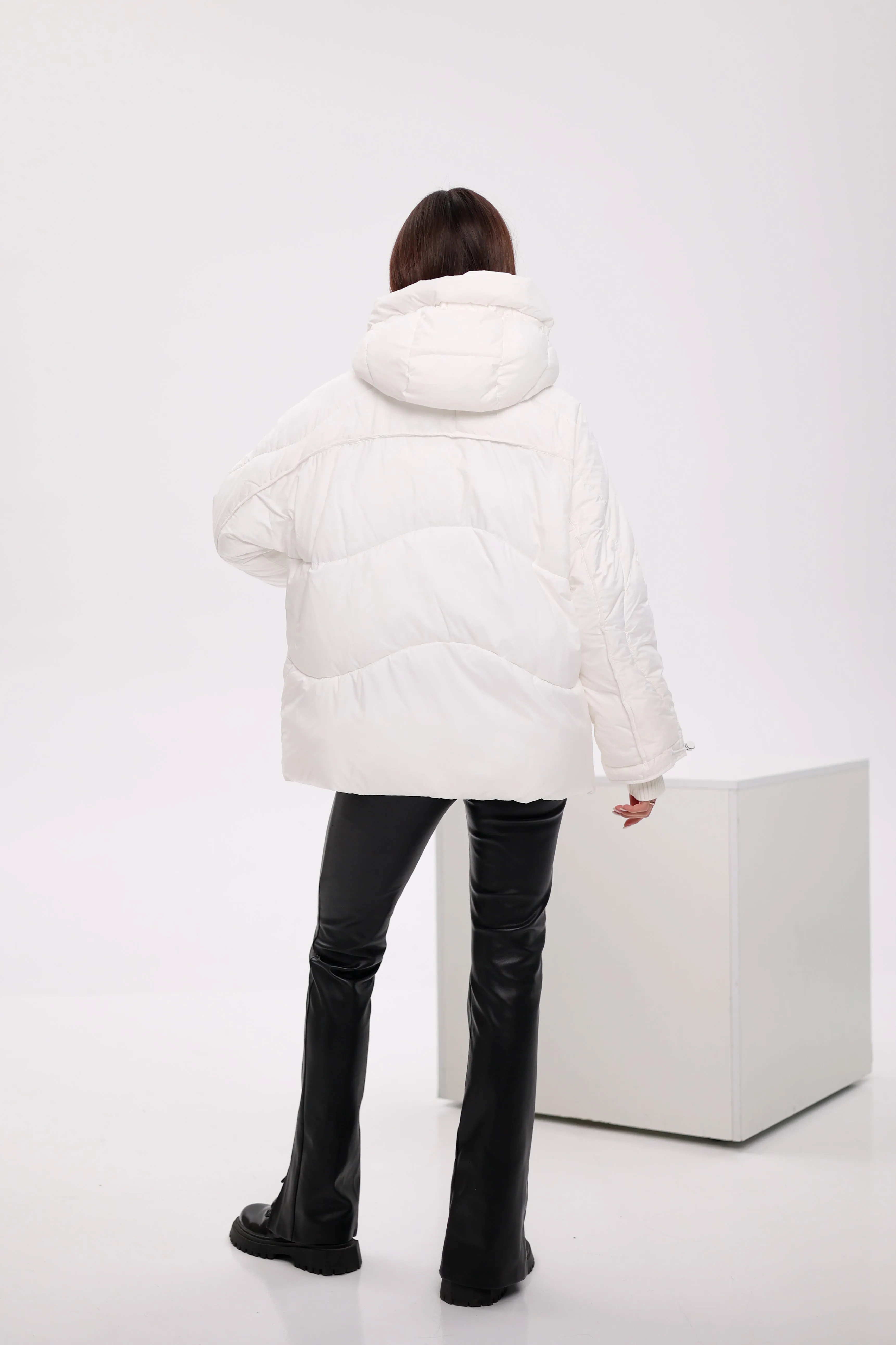 Bio Down Puffer Jacket in White