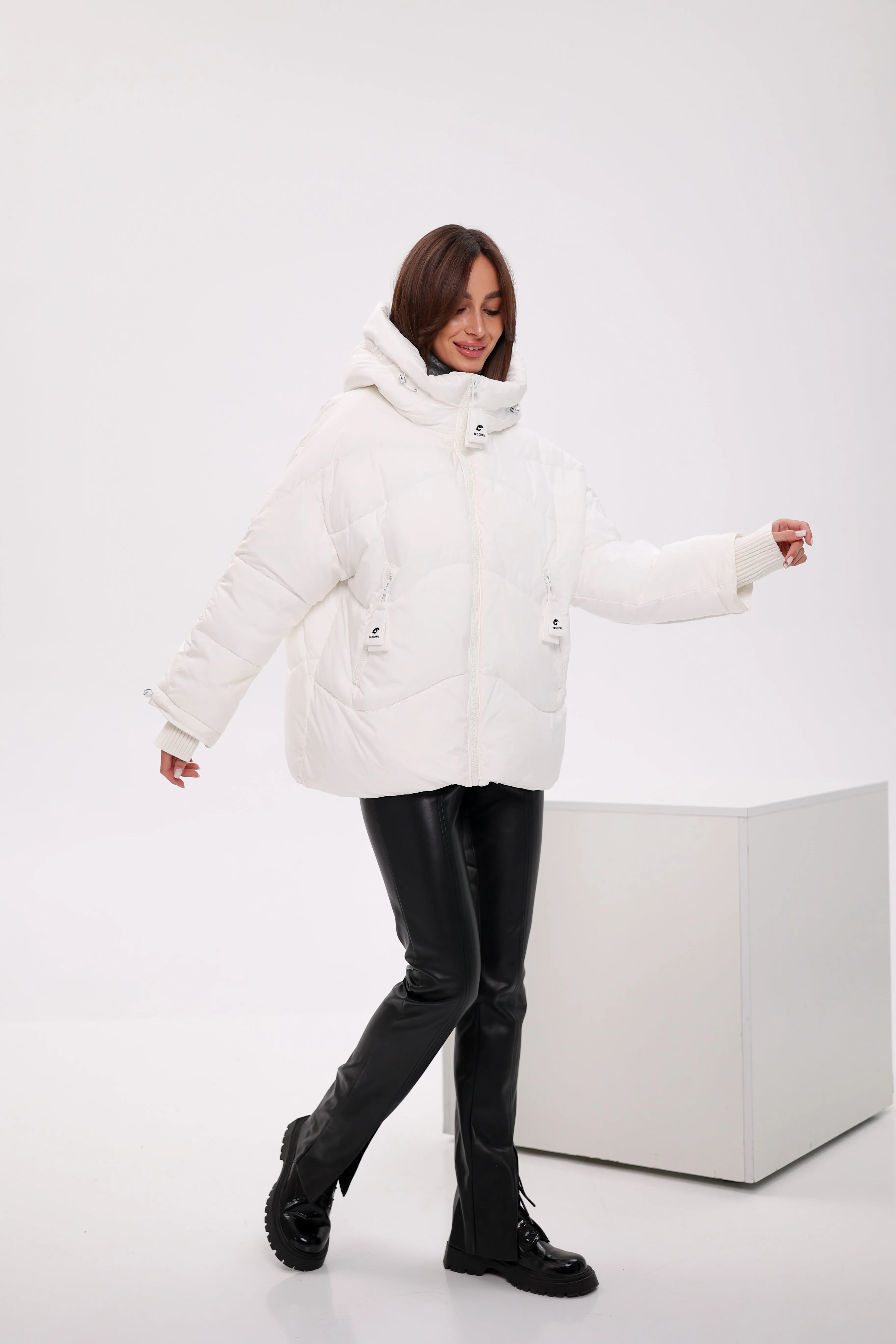 Bio Down Puffer Jacket in White