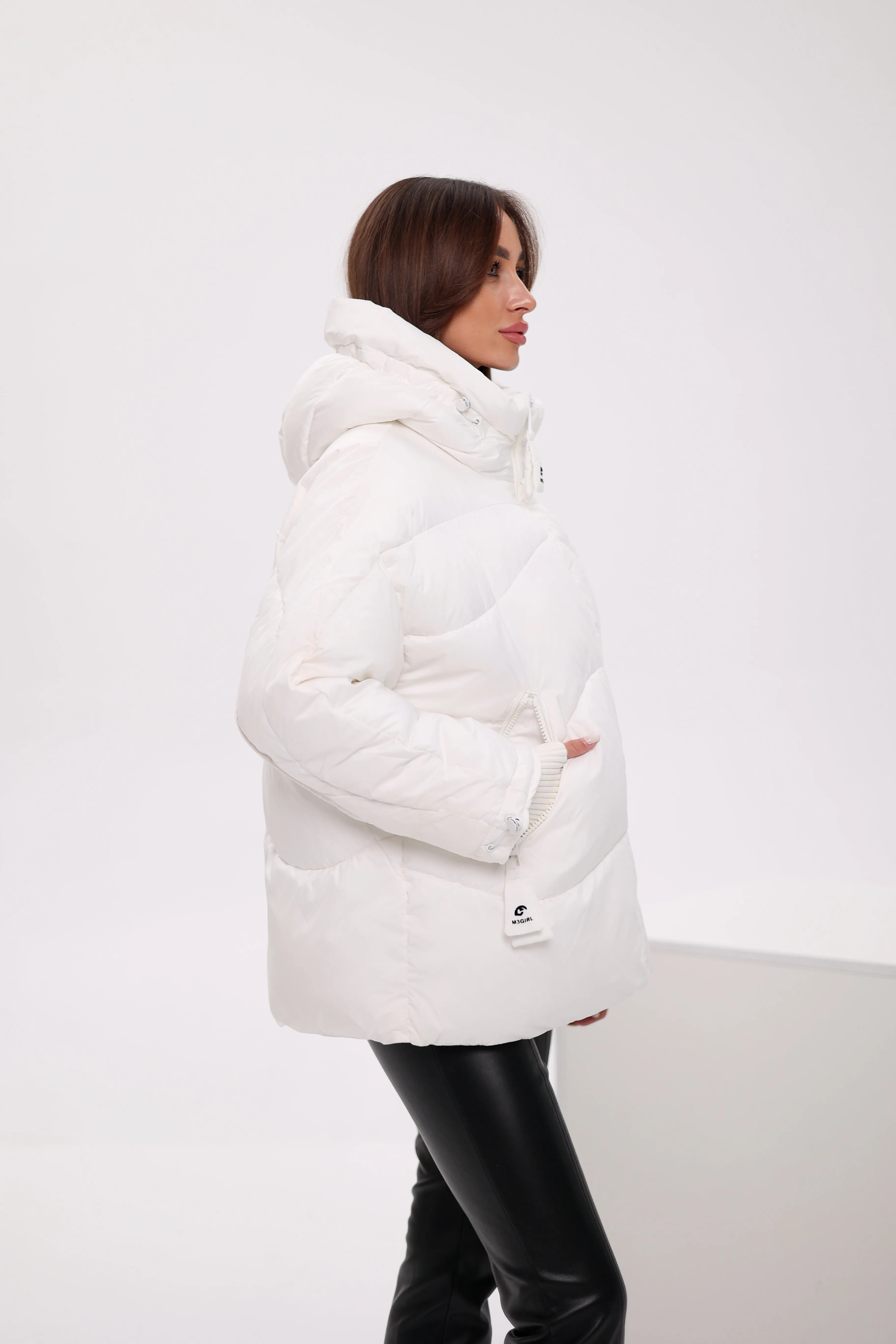 Bio Down Puffer Jacket in White