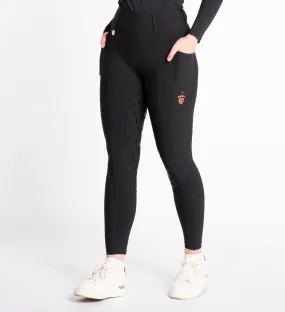 Black / Rose Everyday Active Riding Tights 2.0 Silicone