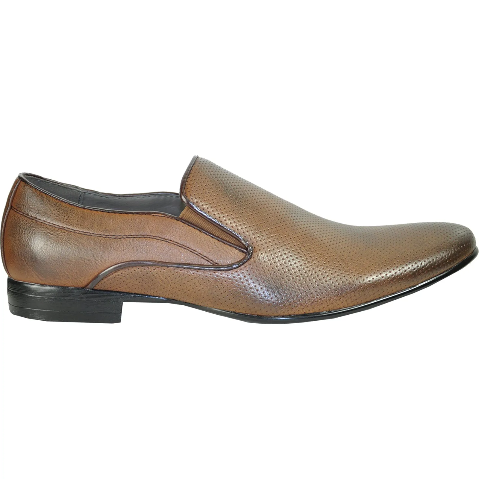 BRAVO Men Dress Shoe KLEIN-3 Loafer Shoe Brown