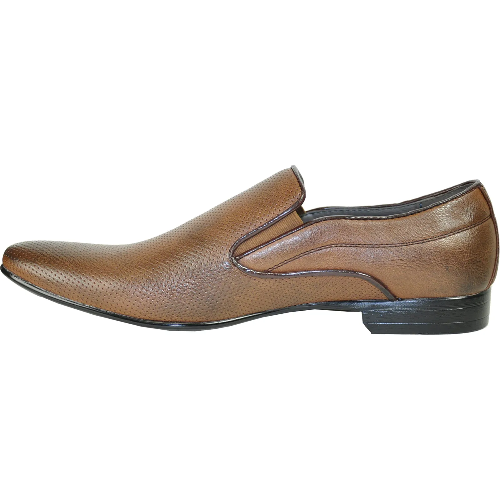 BRAVO Men Dress Shoe KLEIN-3 Loafer Shoe Brown