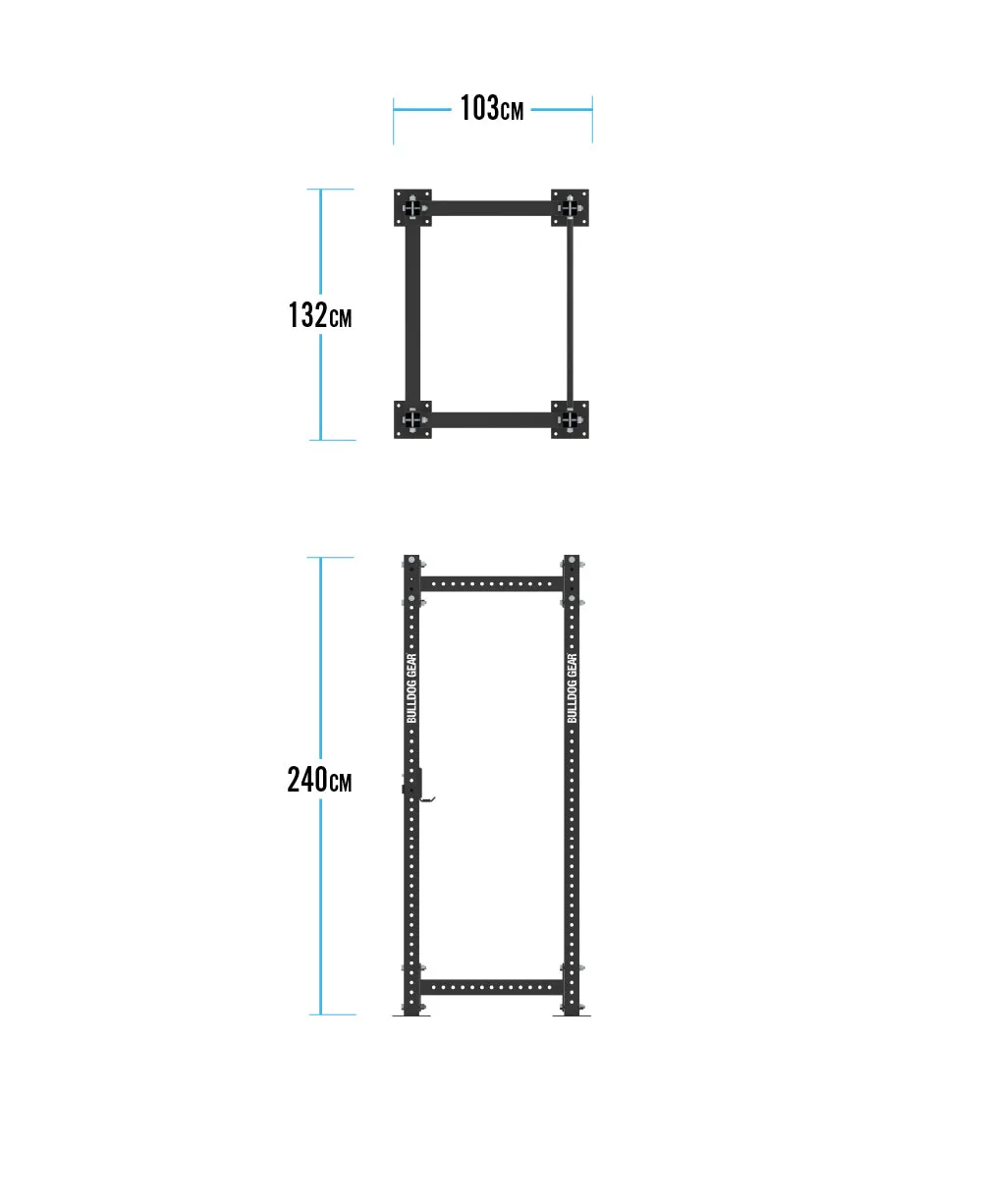 Bulldog Gear - MLPR2 Static Power Rack With Pull Up Bar