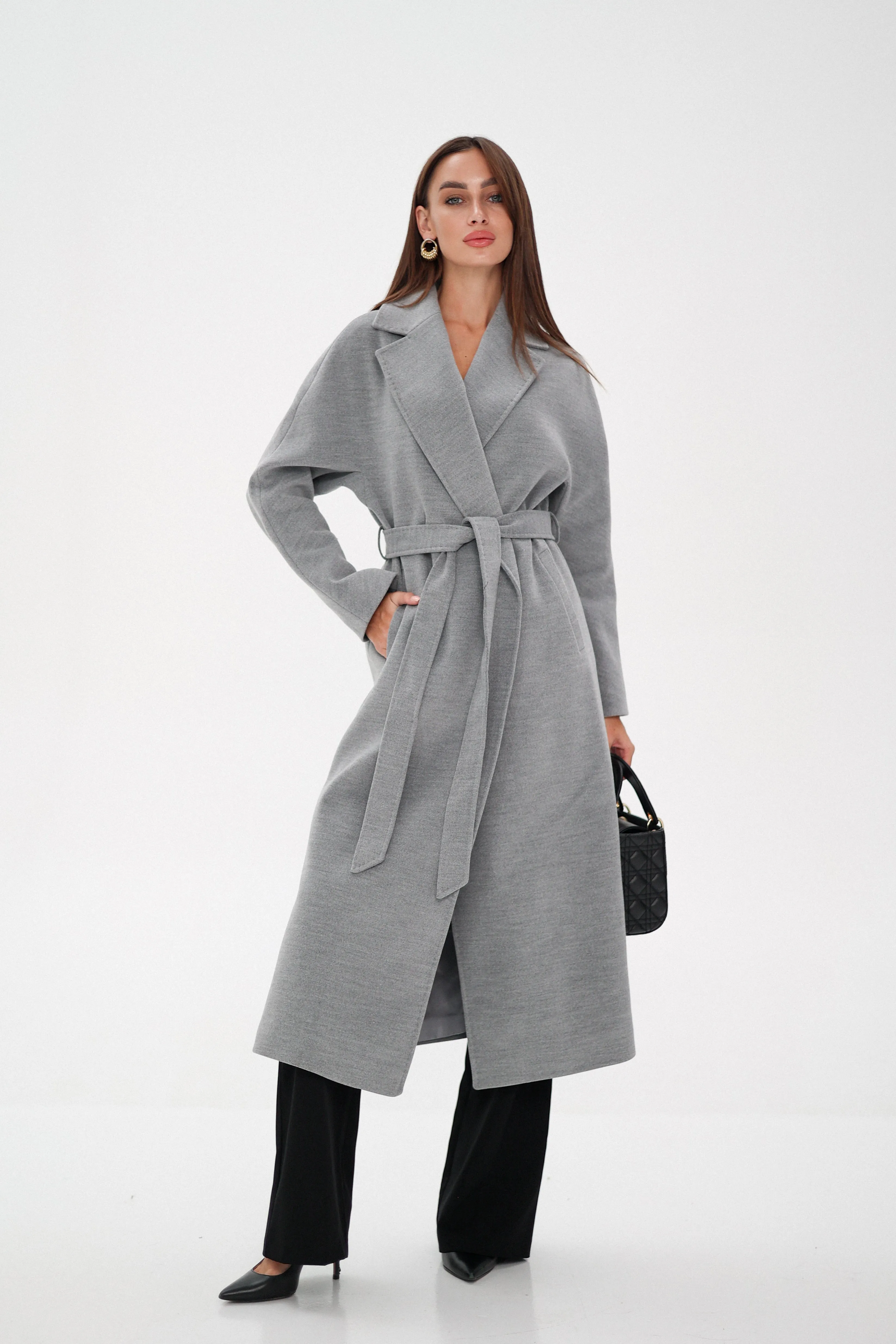 Cambridge Comfort Wraparound Wool Cashmere Coat