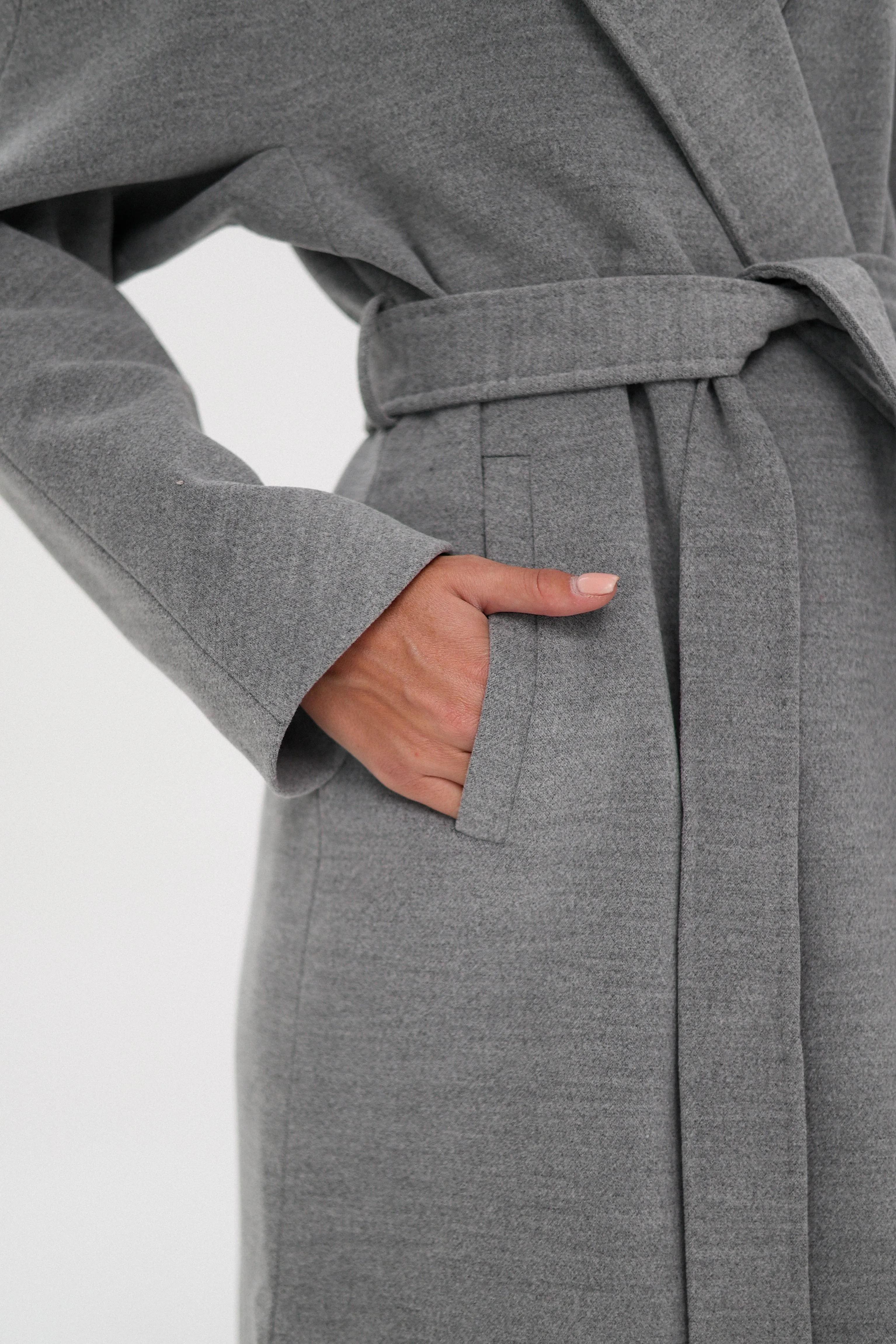 Cambridge Comfort Wraparound Wool Cashmere Coat