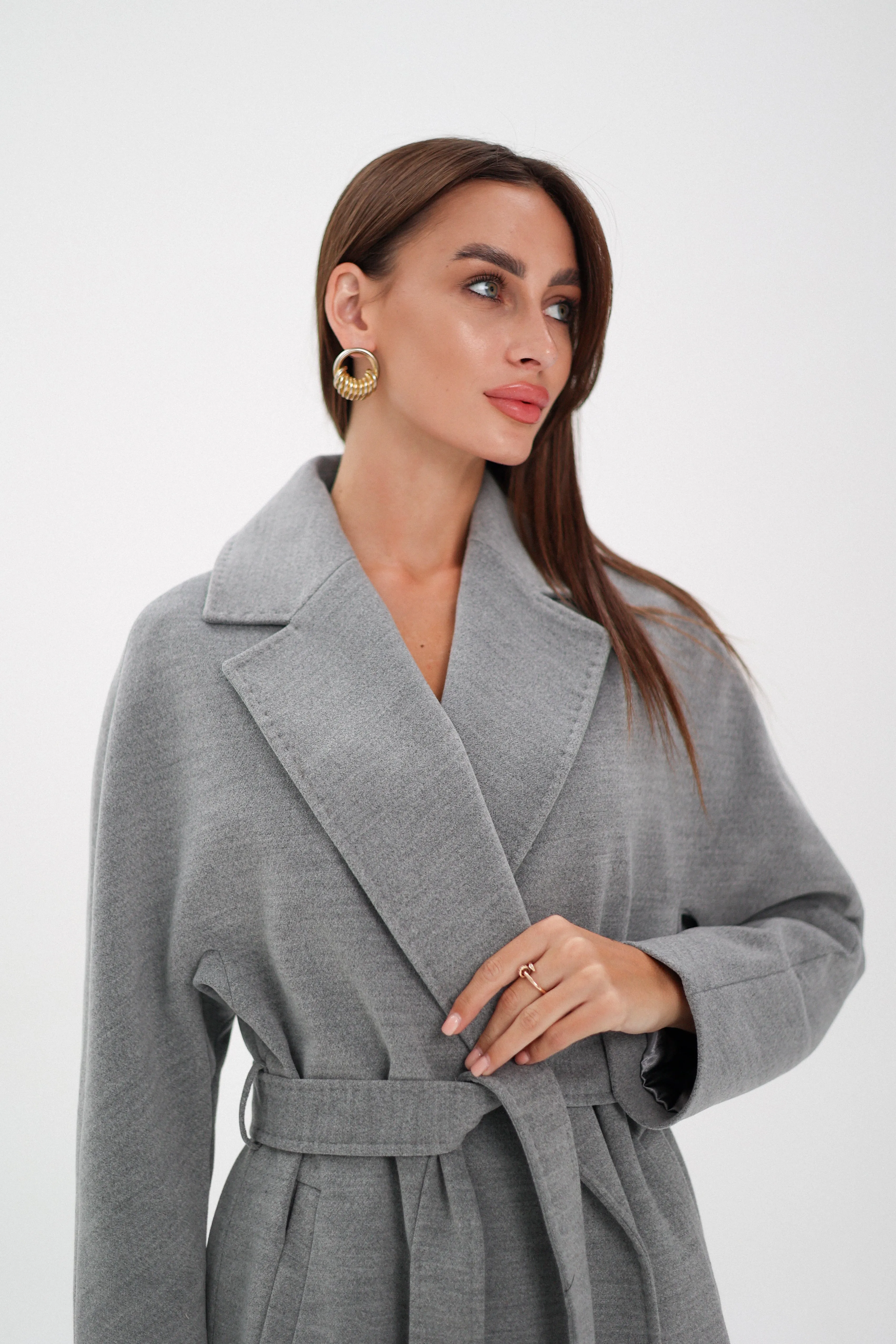 Cambridge Comfort Wraparound Wool Cashmere Coat