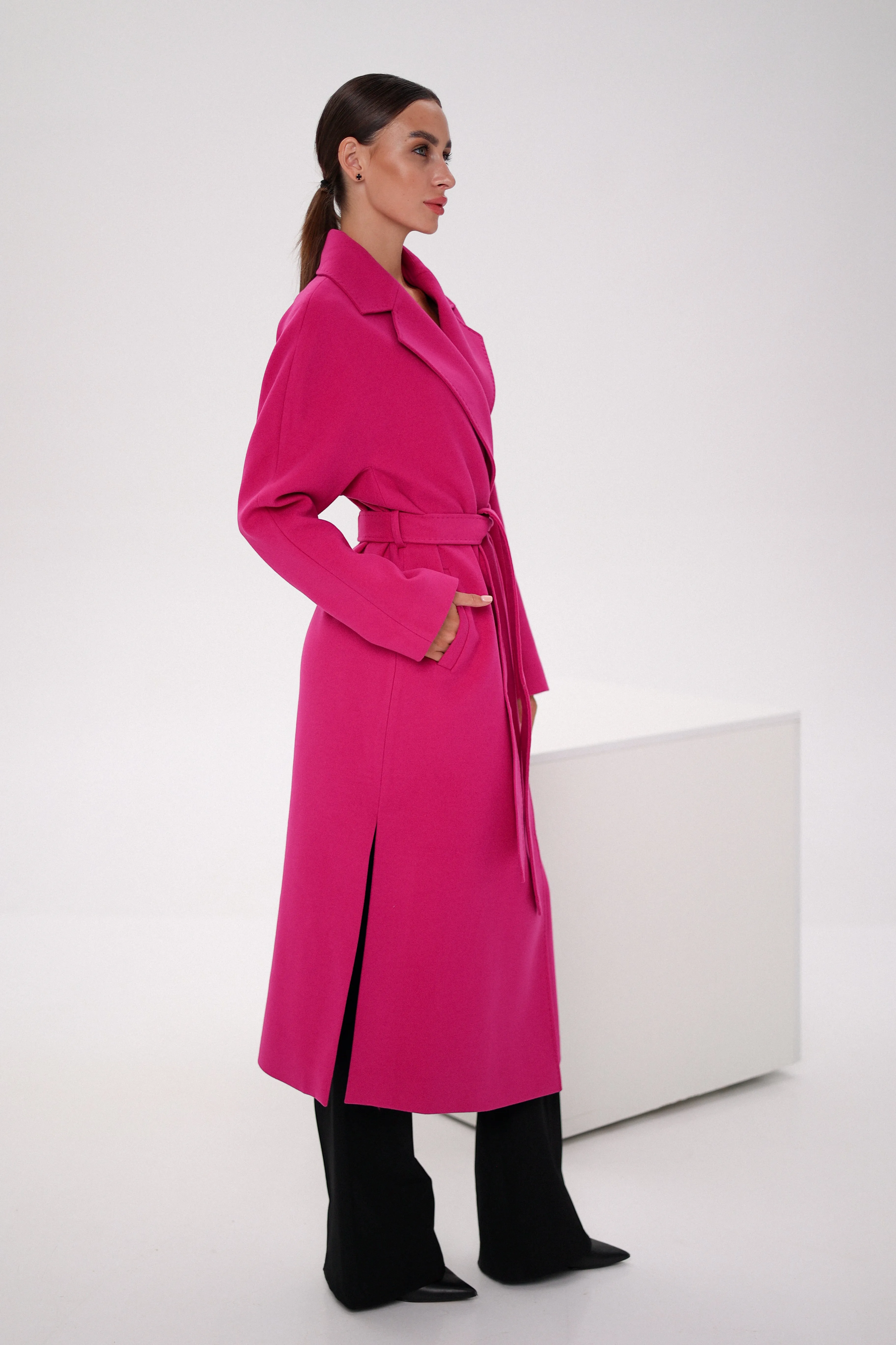 Cambridge Comfort Wraparound Wool Cashmere Coat