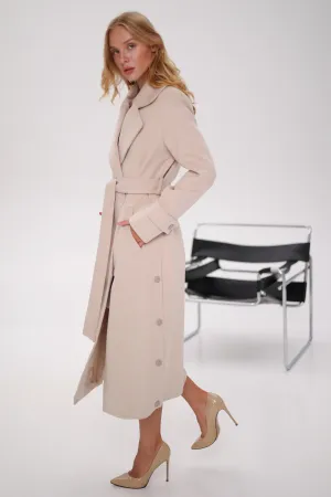 Camille Cashmere Belted Coat