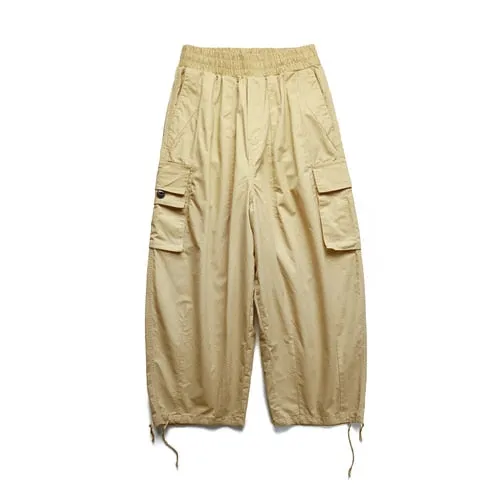 Cargo Multi-Pocket Loose Straight Solid Color Pants