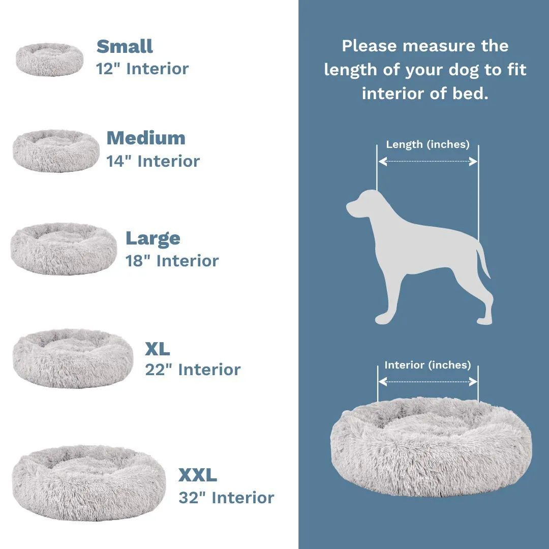 Cat and Dog Calming Bed -  Light Grey