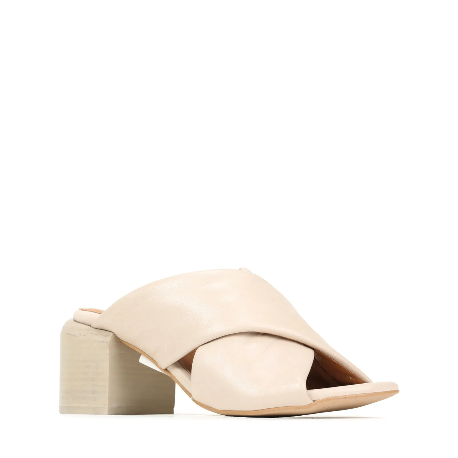 CHARA BLOCK HEEL SANDAL LEATHER