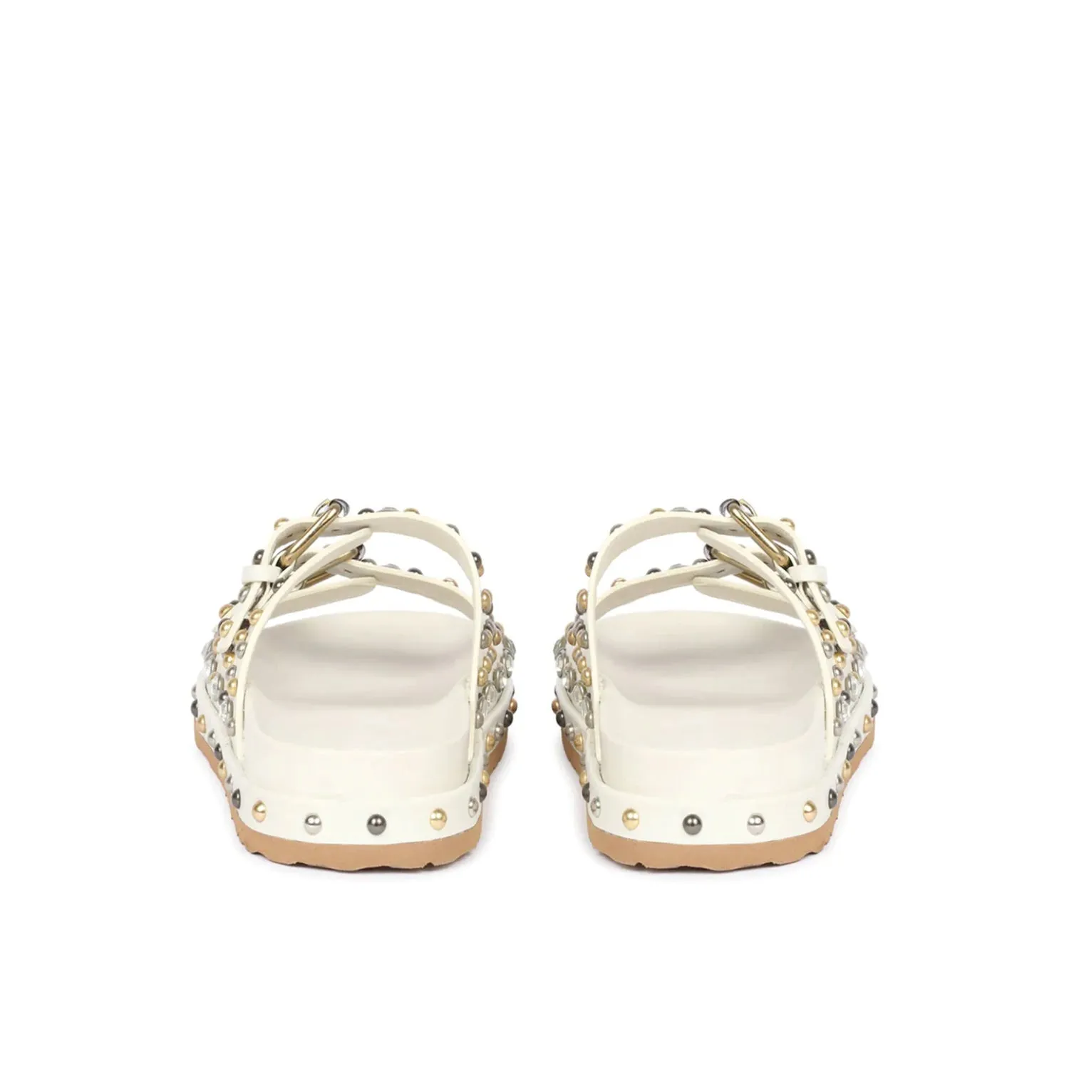 Chloe Studded Double Buckle Sandal