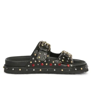 Chloe Studded Double Buckle Sandal