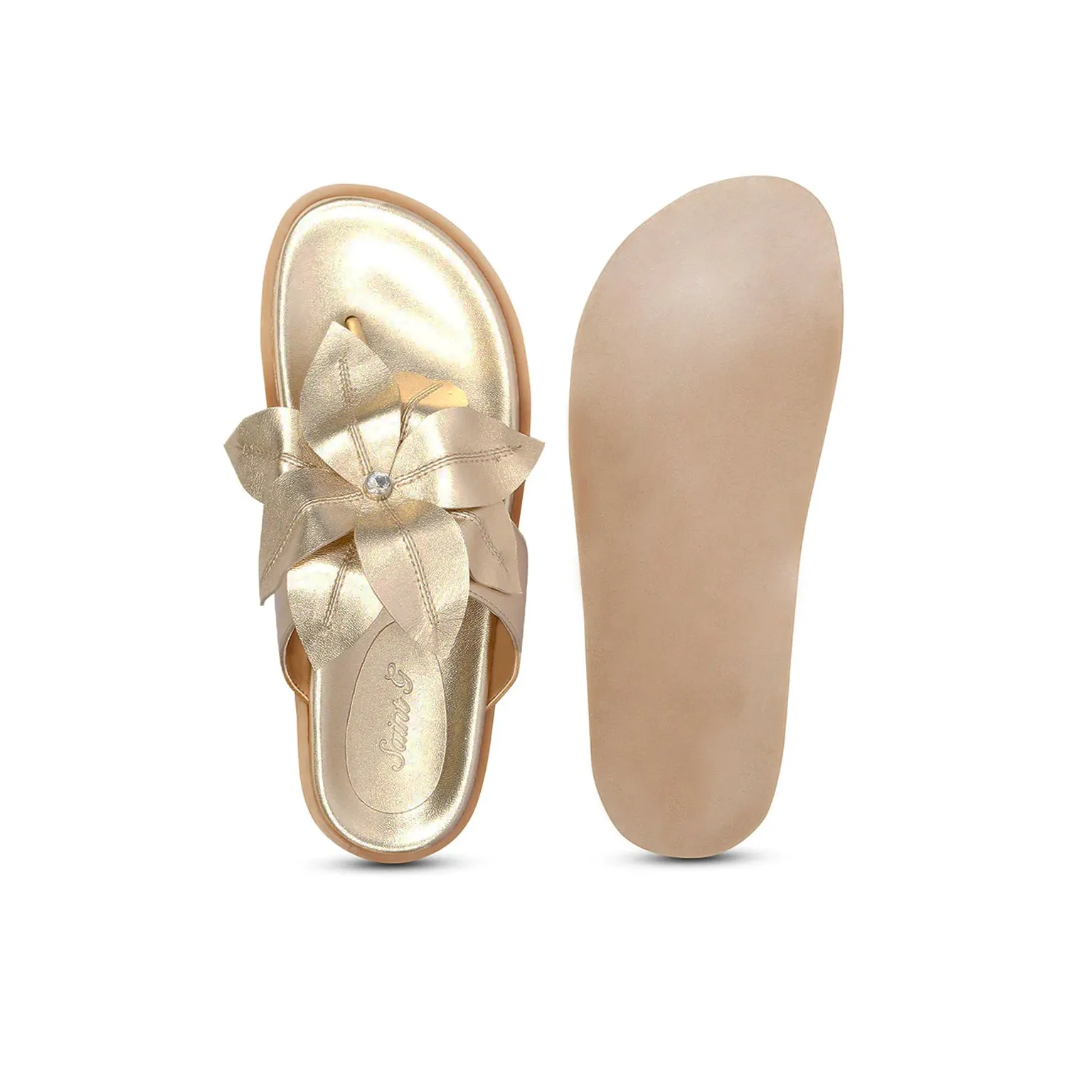 Claudia Gold Slip On