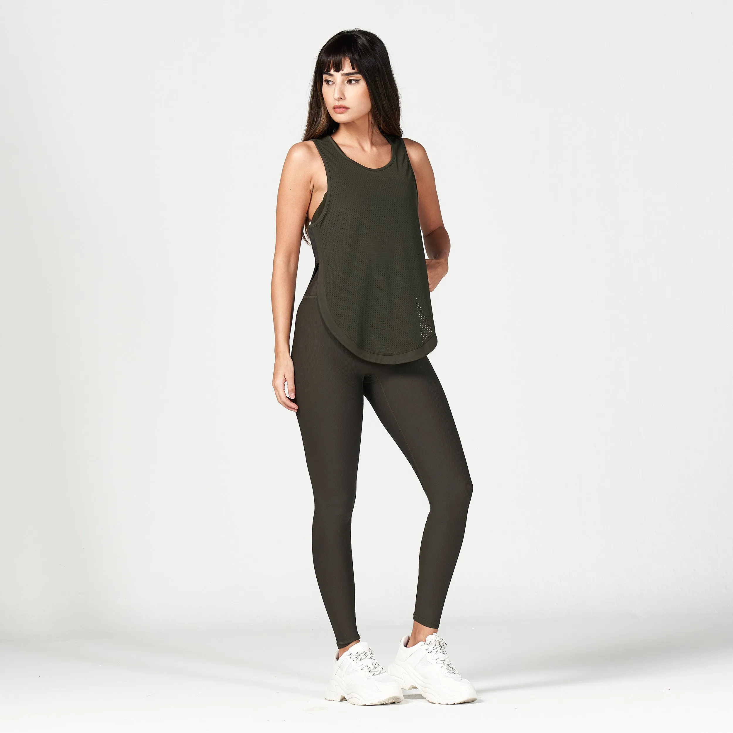 Code All Day Tank - Khaki