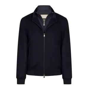 CORNELIANI Wool Bomber Jacket NAVY REG